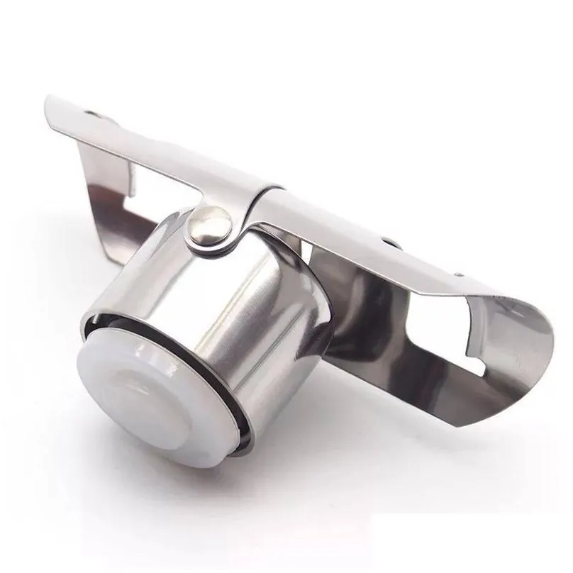 stainless steel wine stoppers vacuum sealed wine bottle stoppers plug pressing type champagne cap cover