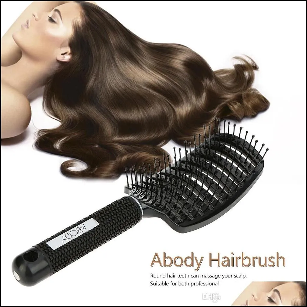 professional hair brush scalp nylon hairbrush comb women  hairdressing massage hair combs styling tool