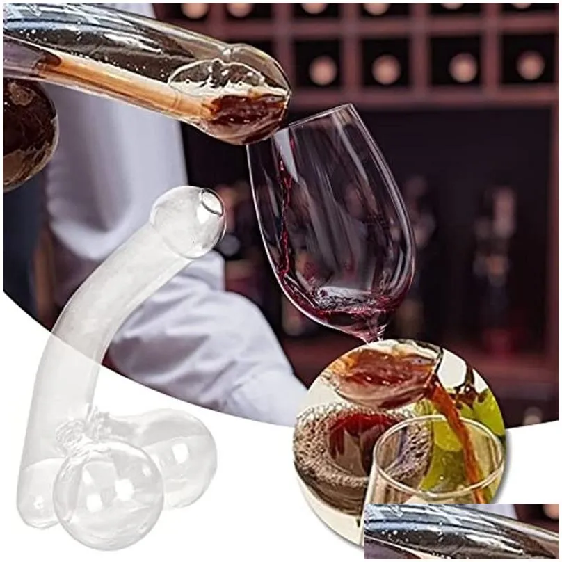 Wine Glasses Unique Whisky Decanter Funny Liquor Creative Glass Container Scotch Tequila Brandy Rum Bourbon Dispenser Bar Accessories