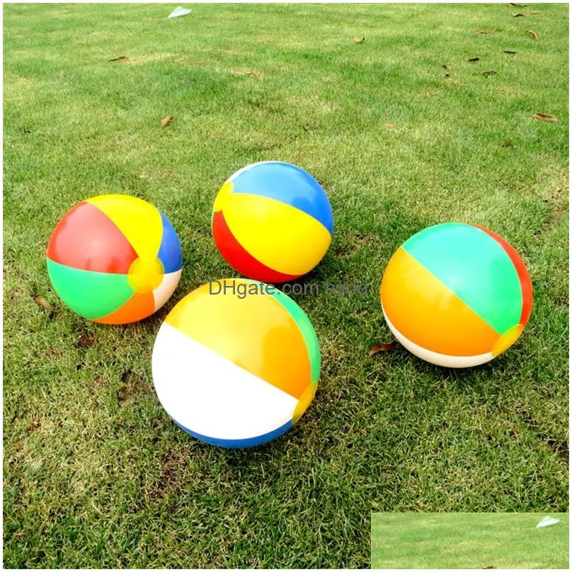 colorful inflatable 30cm balloons swimming pool play party water game balloons beach sport ball saleaman fun toys for kids