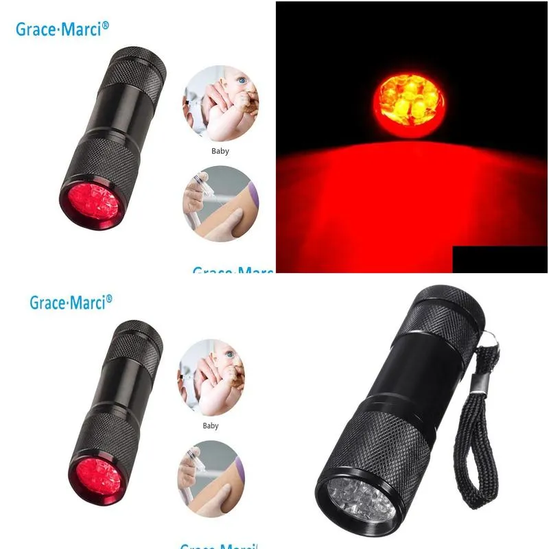 Flashlights Torches Gm Fast Red Redsight 3W Led Light Mini For Vein Finder And Reading Astronomy Star Maps2265266 Drop Delivery Sports Dhcjj
