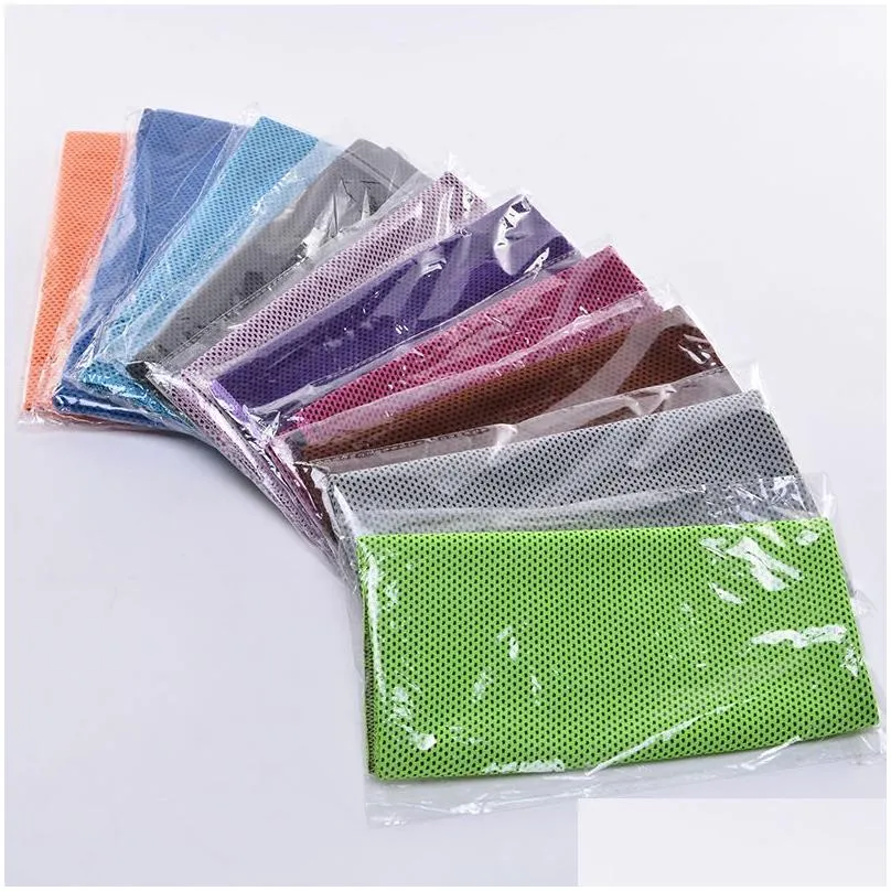 ice cold towel summer exercise fitness cool quick dry soft breathable adult kids sport cooling towels