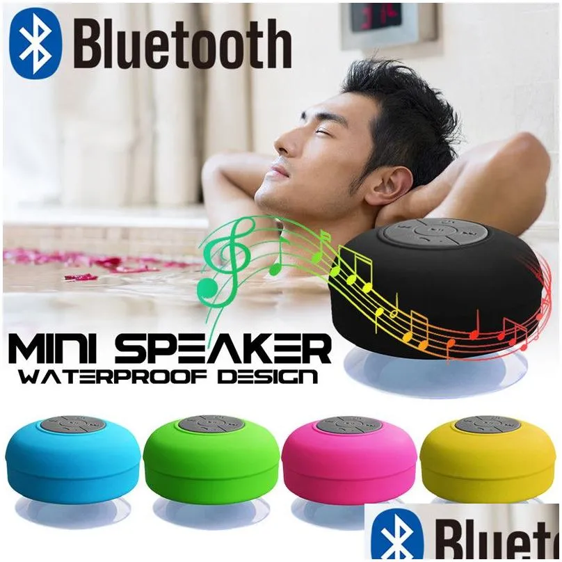 Portable Speakers Mini Bluetooth Speaker Hands Waterproof Wireless For Bathroom Showers Subwoofer Music Loudspeaker Drop Delivery Ele Dhrmg