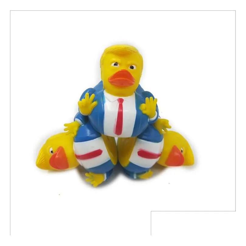 creative pvc trump ducks bath floating water toy party supplies funny toys gift