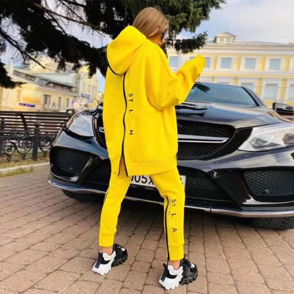 New women tracksuit letter printed two piece set women long sleeve 12 styles sportwear outdoor suts autumn winter Casual Outfit Sports Jogging Suits