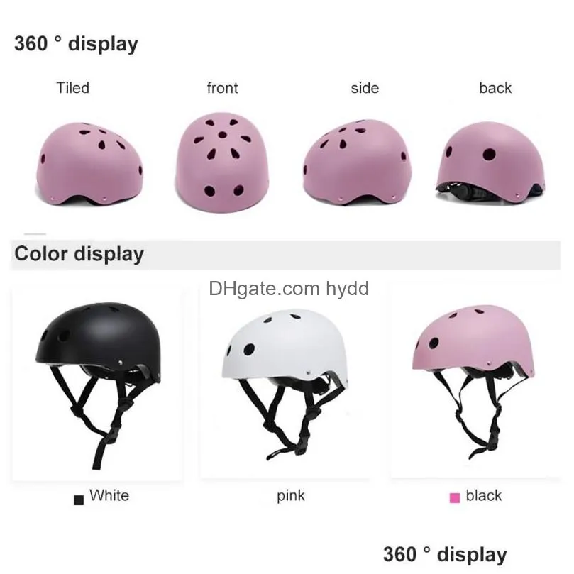 Cycling Helmets Safety Adt Teenager Bicycle Cycle Bike Scooter Bmx Skateboard Roller Skate Stunt Bomber Accessories Drop Delivery Sp Dhjcq