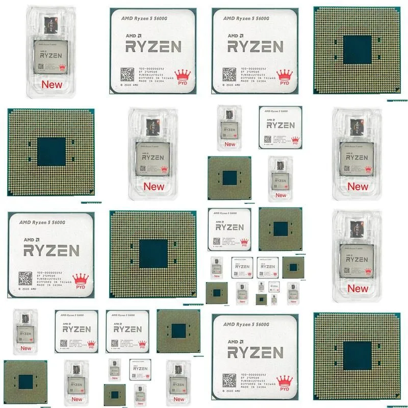 Cpus Ryzen 5 5600G R5 3 9Ghz Six Core Twee Thread 65W Cpu Processor L3Is16M 100 000000252 Socket Am4 No Cooler 230712 Drop Delivery Co
