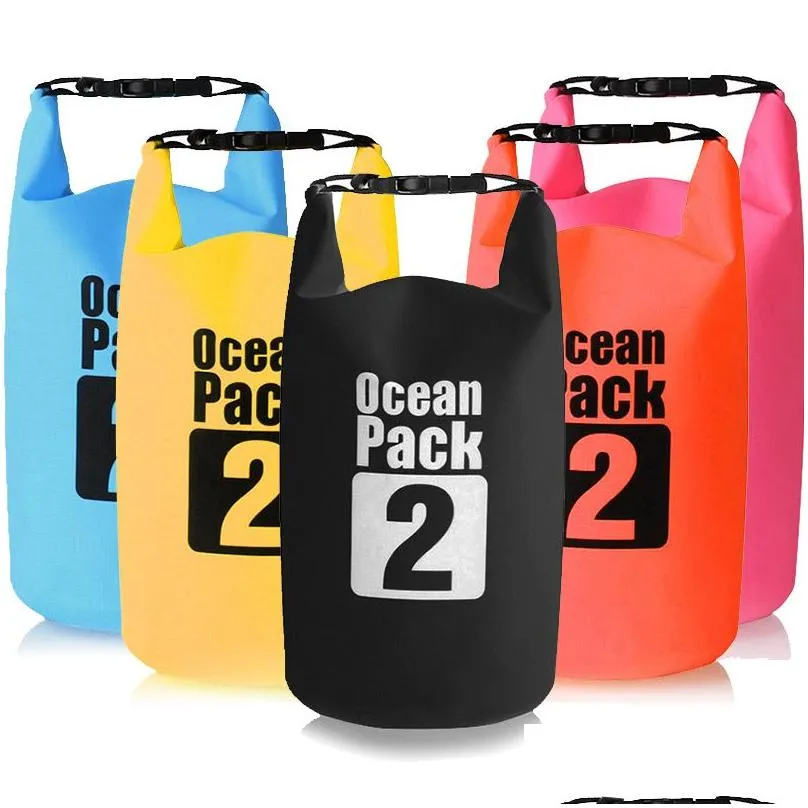 pool accessories 2l waterproof water resistant dry bag sack storage pack pouch swimming outdoor kayaking canoeing river trekking