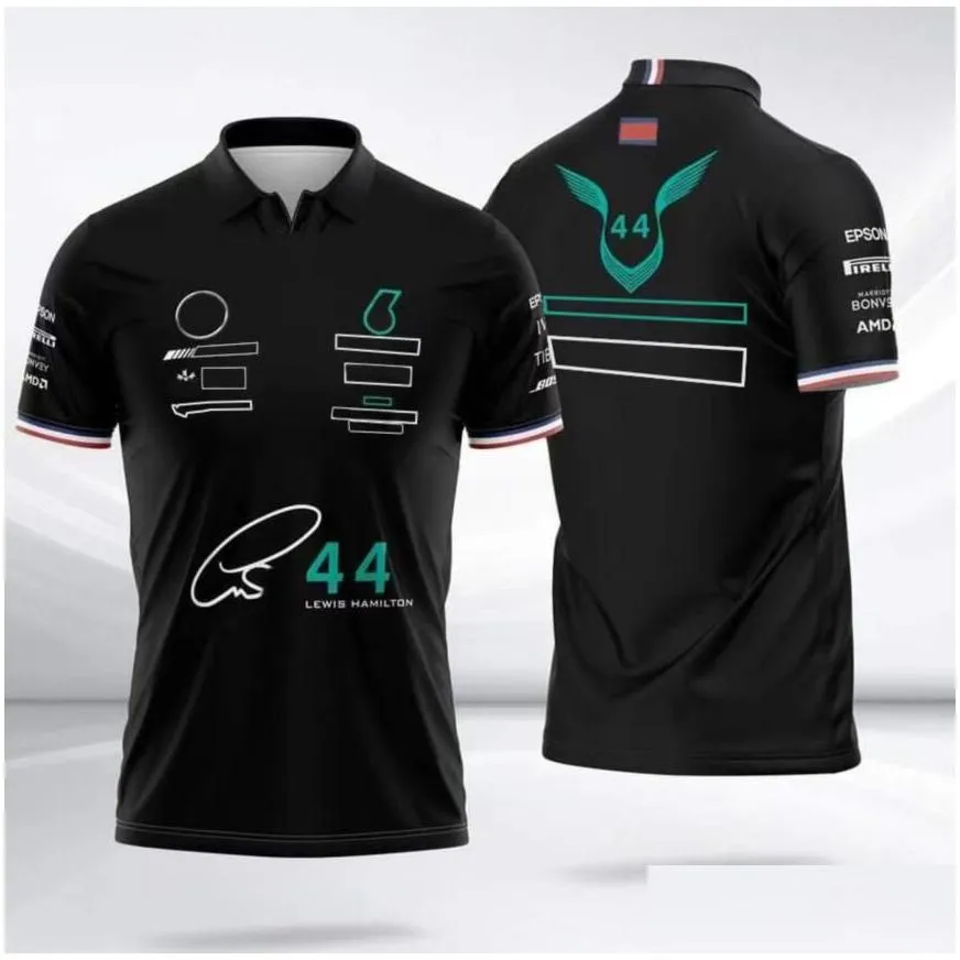 Summer Formula 1 polo shirt outdoor racing short sleeve T-shirt same style customization