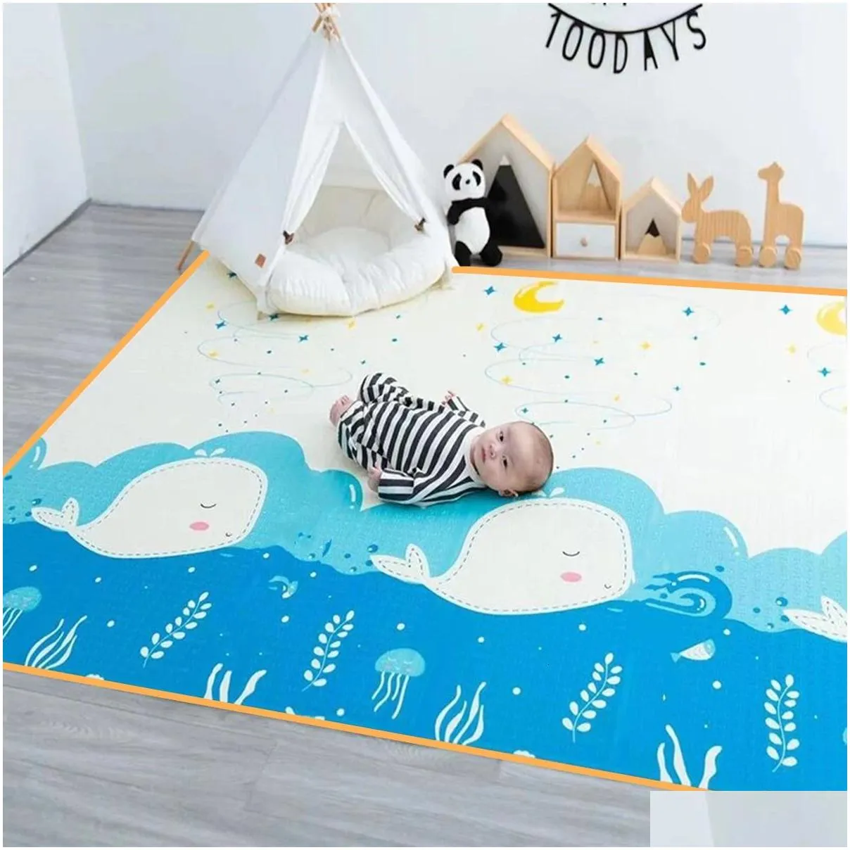 baby rugs playmats thicken 1/0.5cm baby play mat non-toxic educational childrens carpets in the nursery climbing pad kids rug activitys games toys