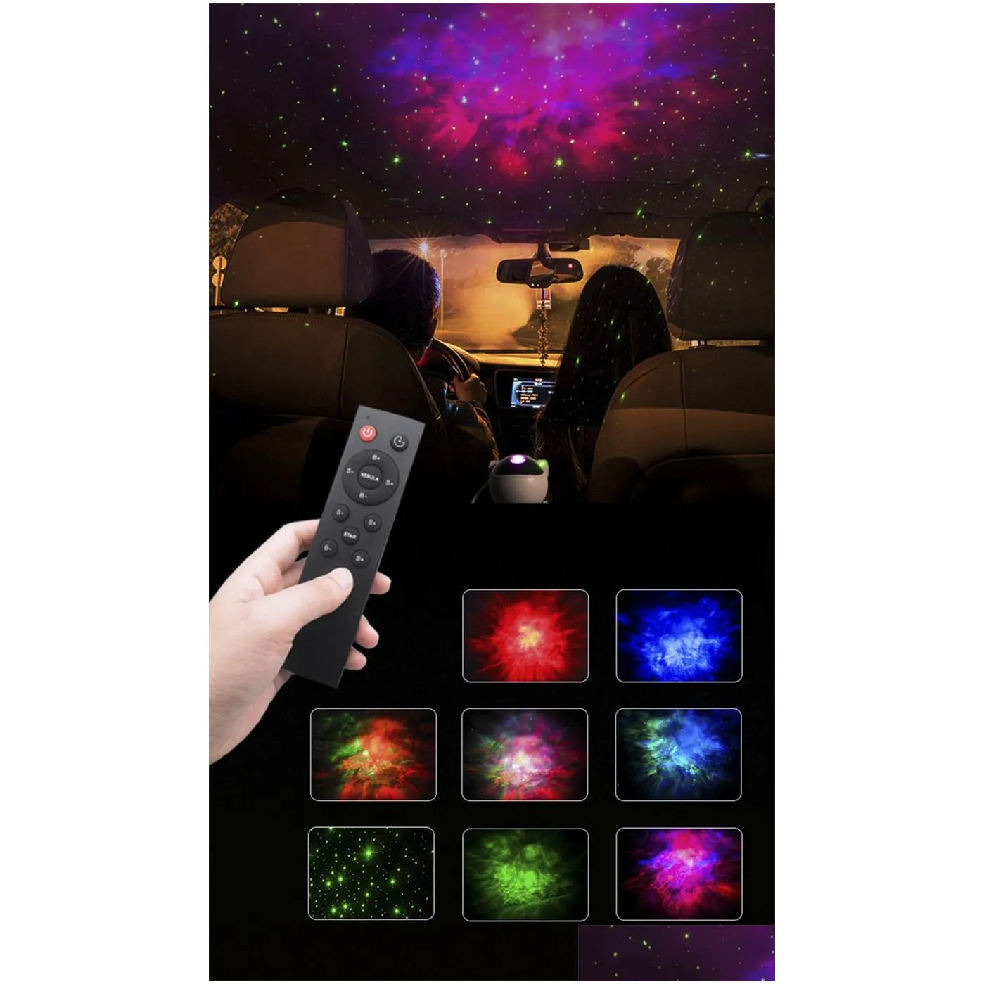 Projector Lamps Newest Astronaut Starry Sky Lamp Galaxy Star Laser Projection Usb Charging Atmosphere Kids Bedroom Decor Boy Christmas Dhgu1