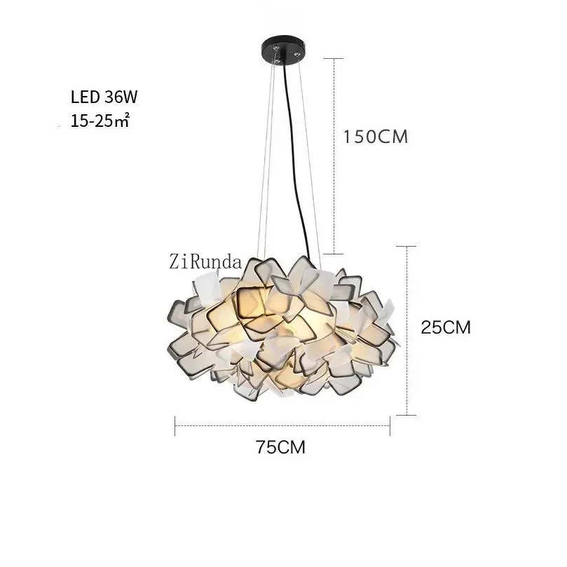 Chandeliers Acrylics Ly Designed Fancy Chandelier Led Bedroom Light Coffee Colored Drop Delivery Dh27D