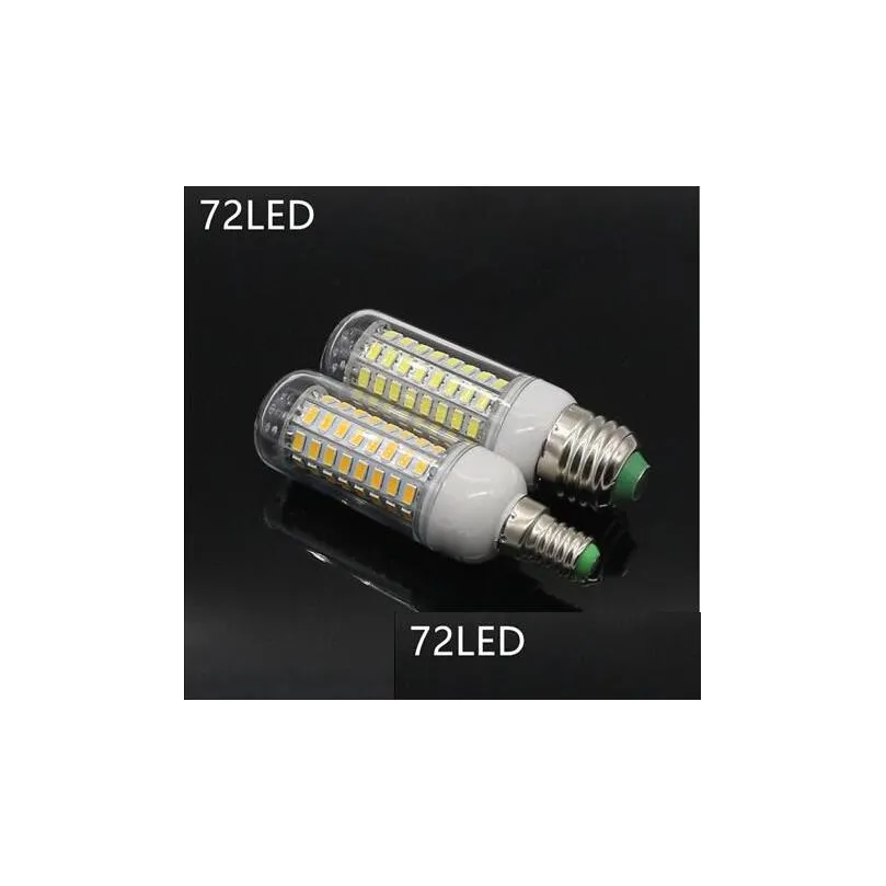 Led Bulbs E27 E14 24W Smd5730 Lamp 7W 12W 15W 18W 220V 110V Corn Lights Bbs Chandelier 36 48 56 69 72 Leds Drop Delivery Lighting Tube Dhzga