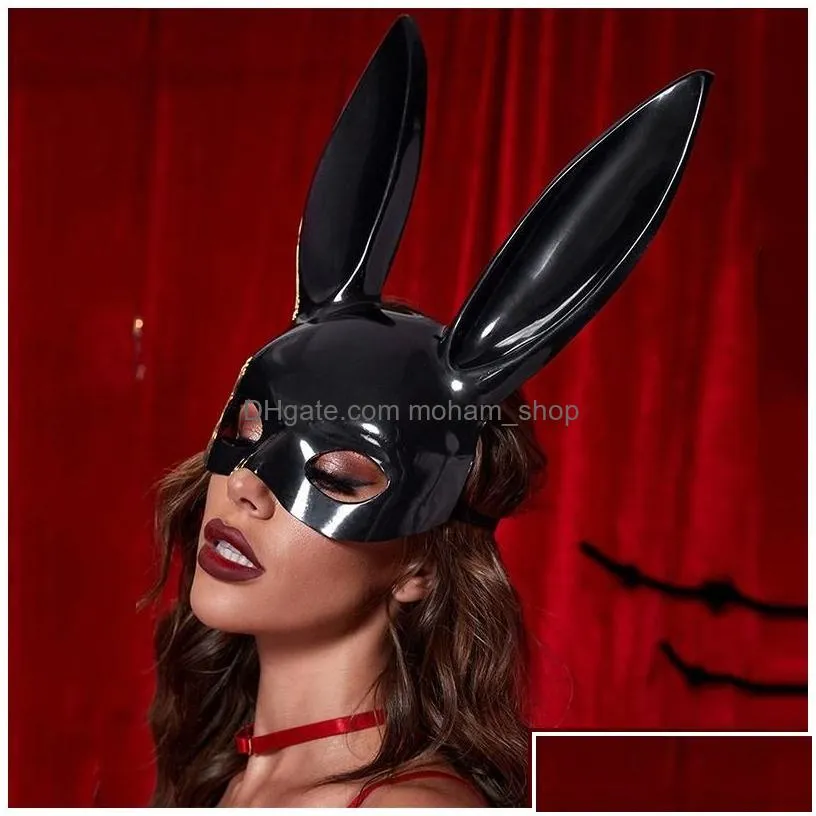 party masks carnival el wire bunny mask masque masquerade led rabbit night club female for birthday 220715 drop delivery home garden f