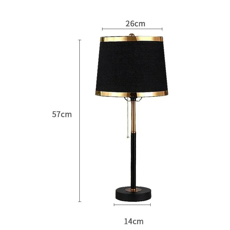 Table Lamps Retro Minimalist Pull Switch Desk Light Decoration Modern Bedroom Living Room Study Lamp Warm And Luxurious Bedside