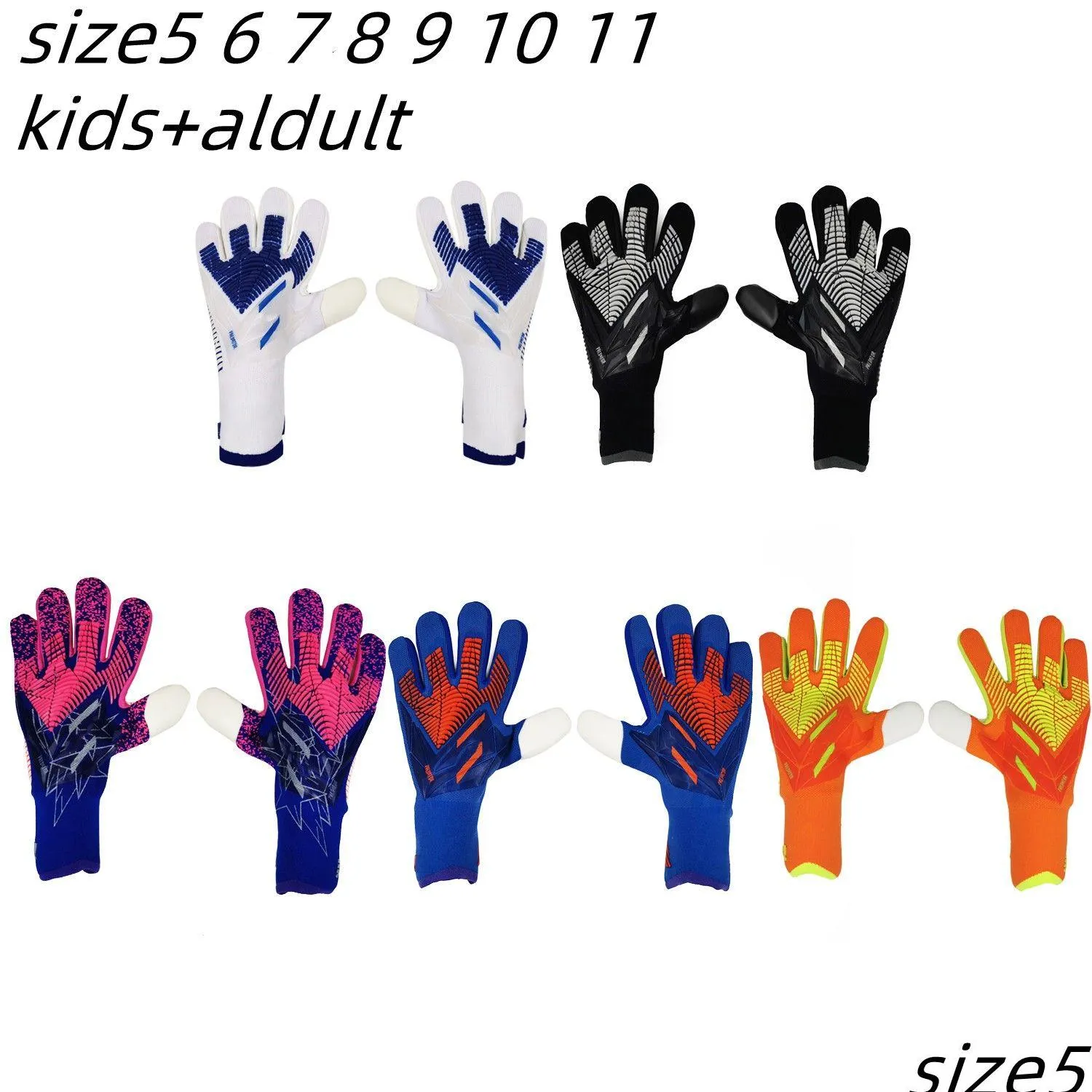 Sports Gloves 4Mm Goalkeeper Professional Mens Football Adt Childrens Thickened Drop Delivery Outdoors Athletic Outdoor Accs Dhfms