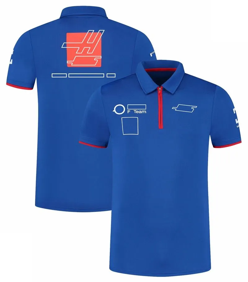 Polos 2023 F1 Polo Shirts Driver Racing T-shirt New Formula 1 Team T-shirts Summer Men`s Fashion Car Tee Quick Dry Jersey Short Sleeve