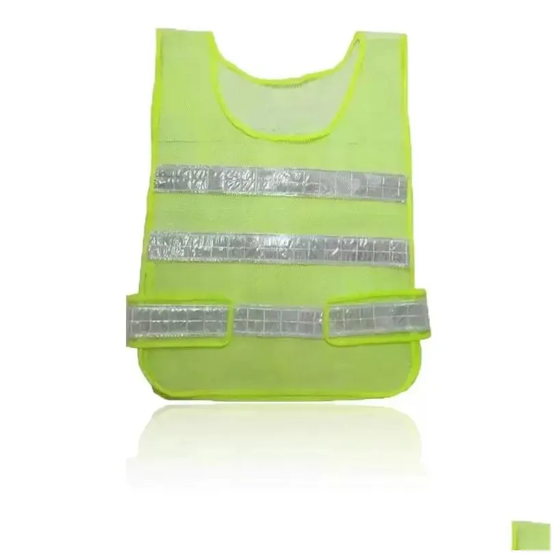 wholesale 3 colors reflective safety vest clothing hollow grid vest high visibility warning safety working construction traffic vest