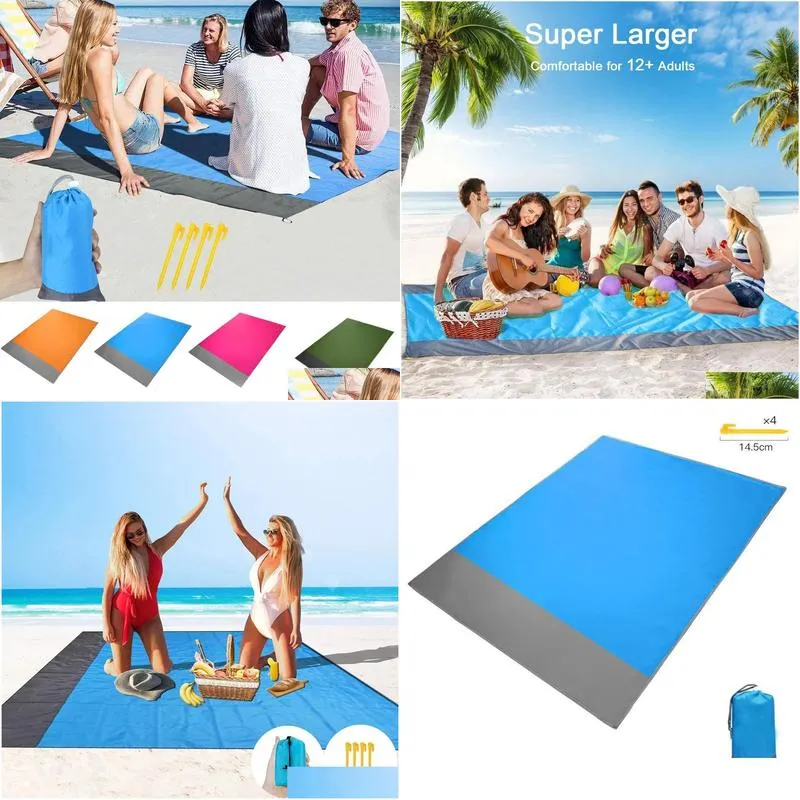 Mat Camping Mat Waterproof Beach Blanket Outdoor Portable Picnic Ground Mat Mattress Outdoor Camping Picnic Mat blanket 1.4*2m