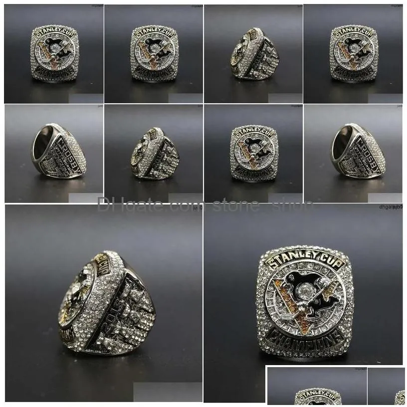 Band Rings 2Wjp Designer Commemorative Ring  Penguin Championship 5Ey Drop Delivery Jewelry Dhpxx