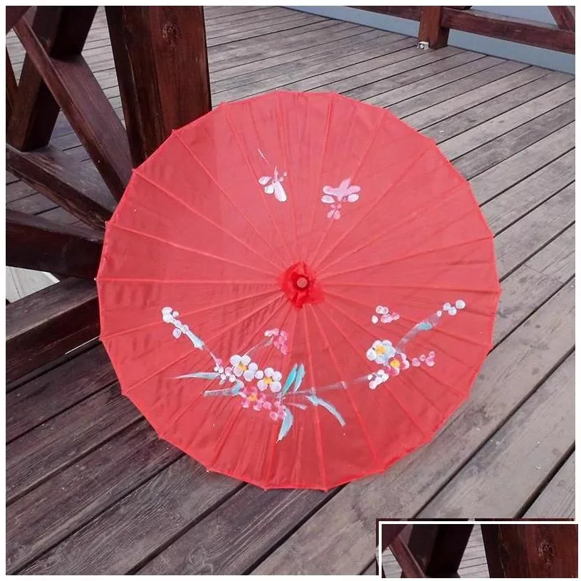 Umbrellas Adts Size Japanese Chinese Oriental Parasol Handmade Fabric Umbrella For Wedding Party P Ography Decoration Sea Ship Drop