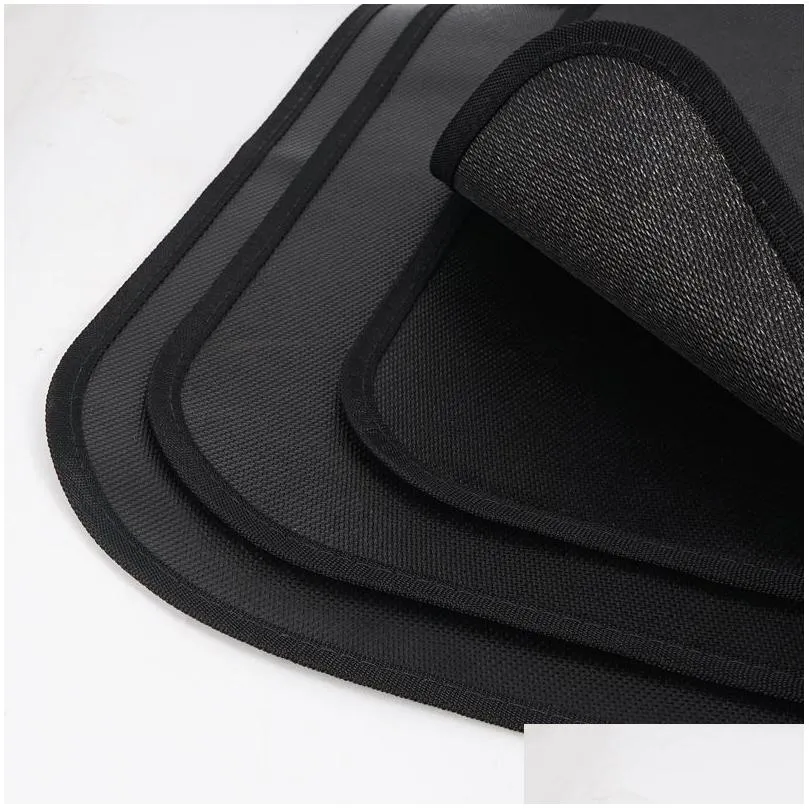 Outdoor Pads Outdoor Camping Fireproof Cloth Picnic Barbecue Flame Retardant Protective Mat Silicone Coated Fireproof Grill Mat