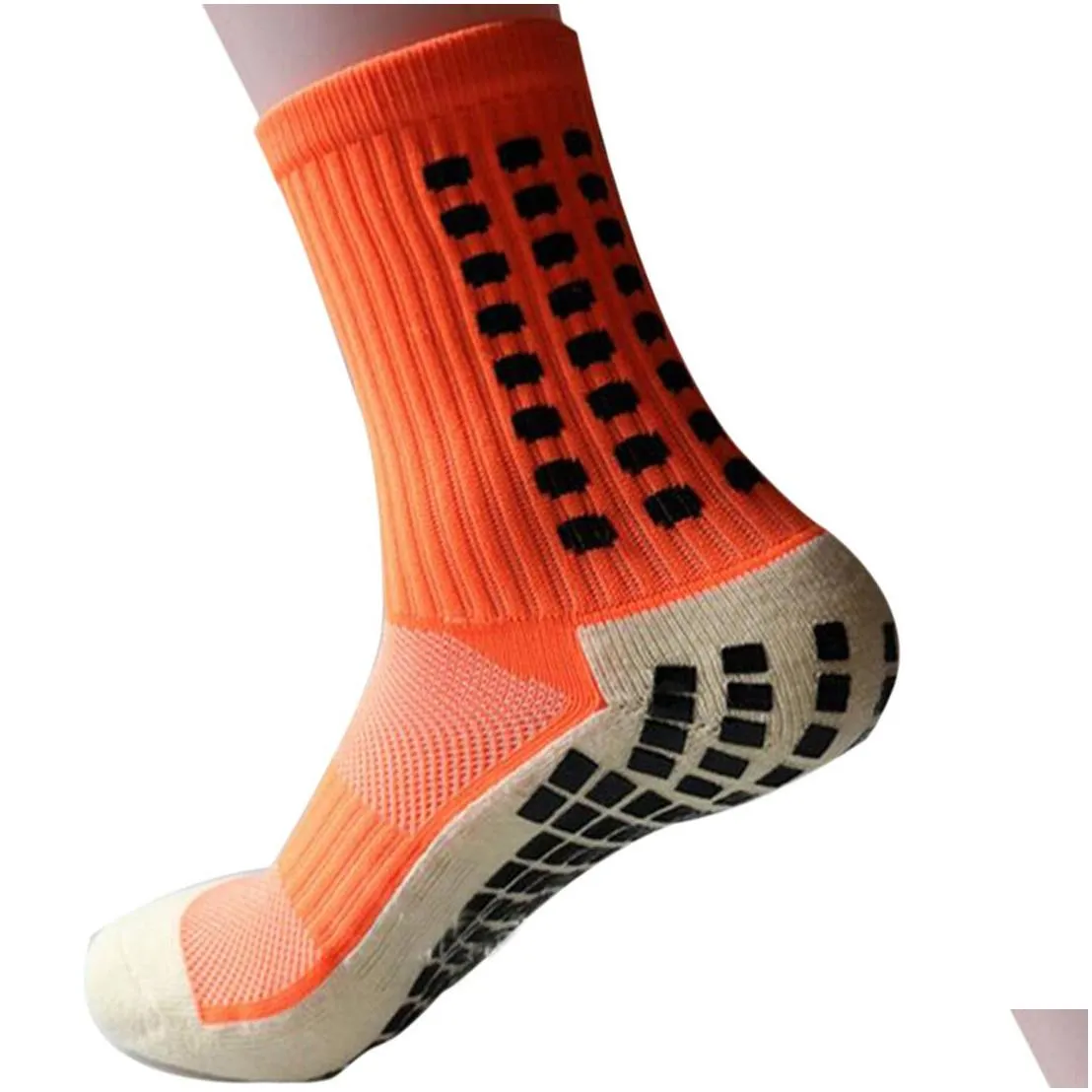 Men`s Soccer Socks Anti Slip Grip Pads for Football Basketball Sports Grip Socks