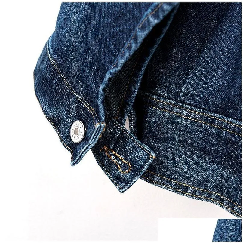 plus Size Harajuku Oversized Tassel Applique Jeans Jacket 3XL 5XL Korean Zipper Fly Casual Jean Outwear Streetwear Denim Coat 00Iw#