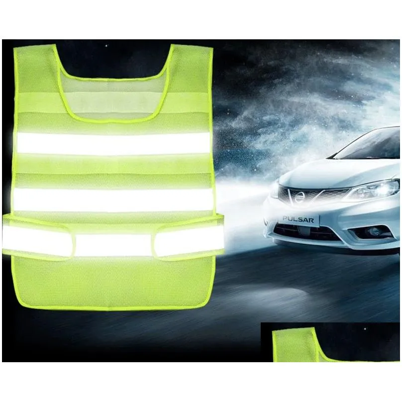 wholesale reflective safety vest clothing hollow grid vests high visibility warning safety working construction traffic