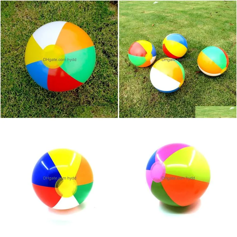 colorful inflatable 30cm balloons swimming pool play party water game balloons beach sport ball saleaman fun toys for kids