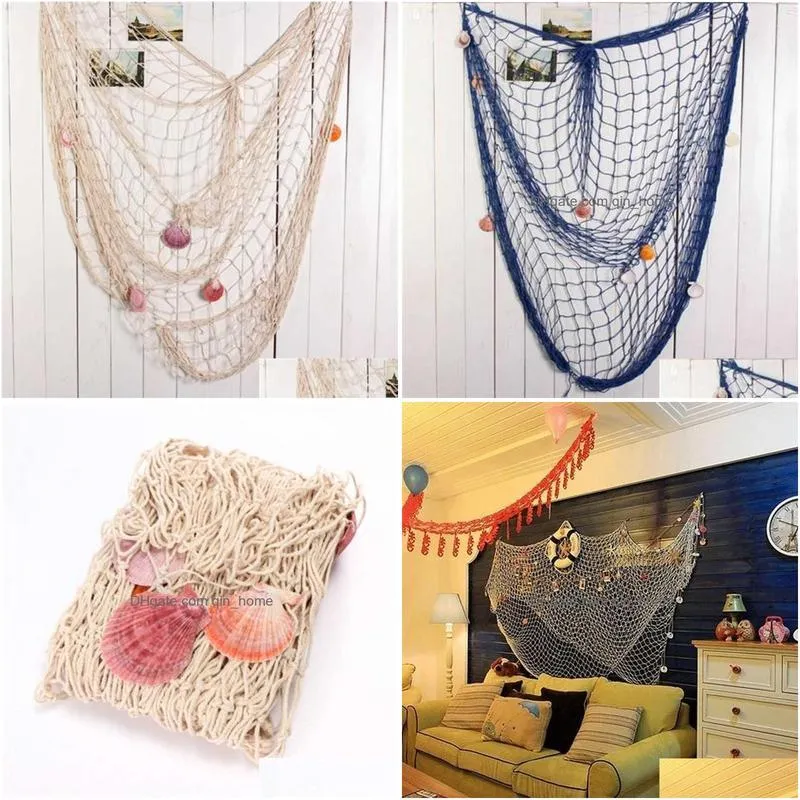 other home decor fishing net sea shell hanging home decoration ocean theme home decor r230630