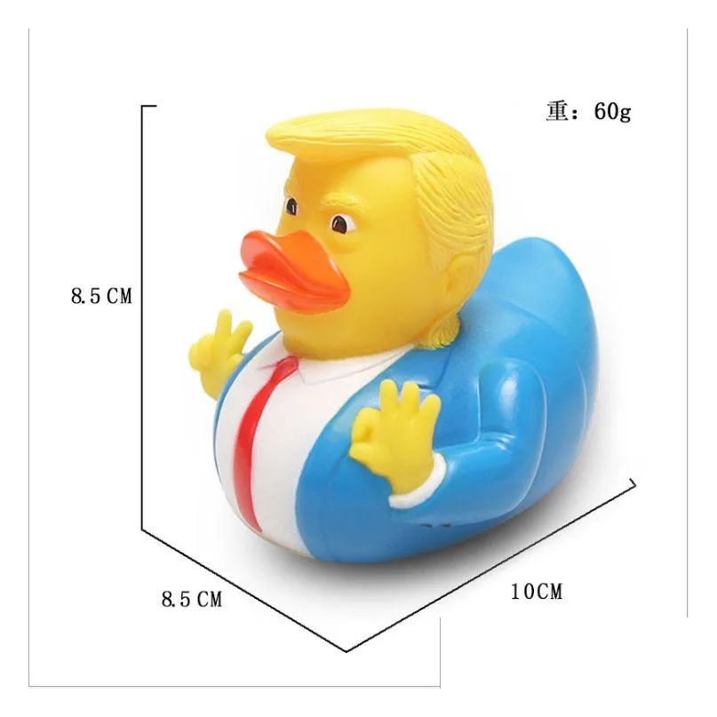 creative pvc trump ducks party favor bath floating water toy party supplies funny toys gift