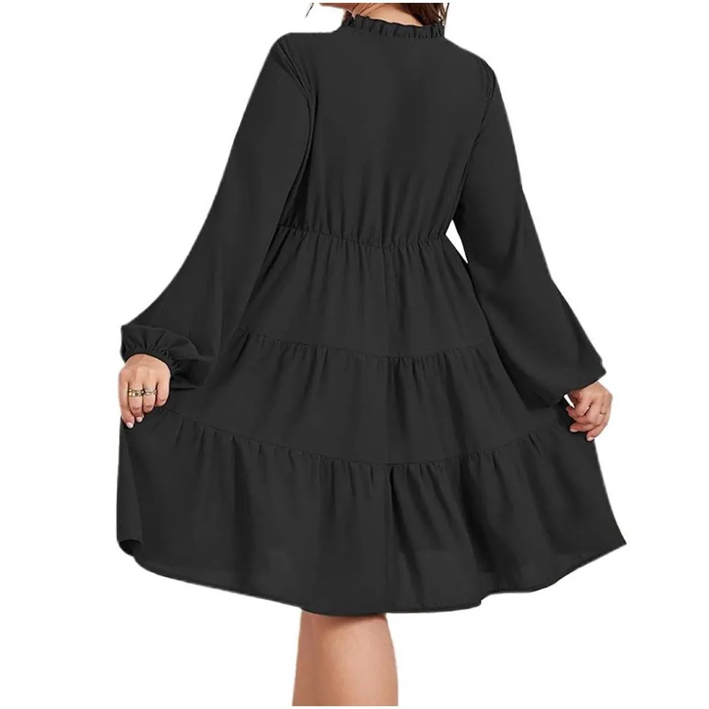 plus Size Dr for Women Clothing 2024 Spring Summer Solid Large Size Elegant Sexy Slim Lg Skirt Oversized Female Vintage 838W#