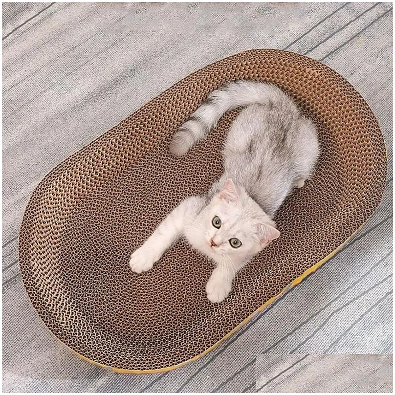 Cat Furniture & Scratchers Scratching Pads Bed Board Scratch For Sharpen Nails Scraper Claw Toys Chair Sofa Protector Wear-Resistant D Dhfly