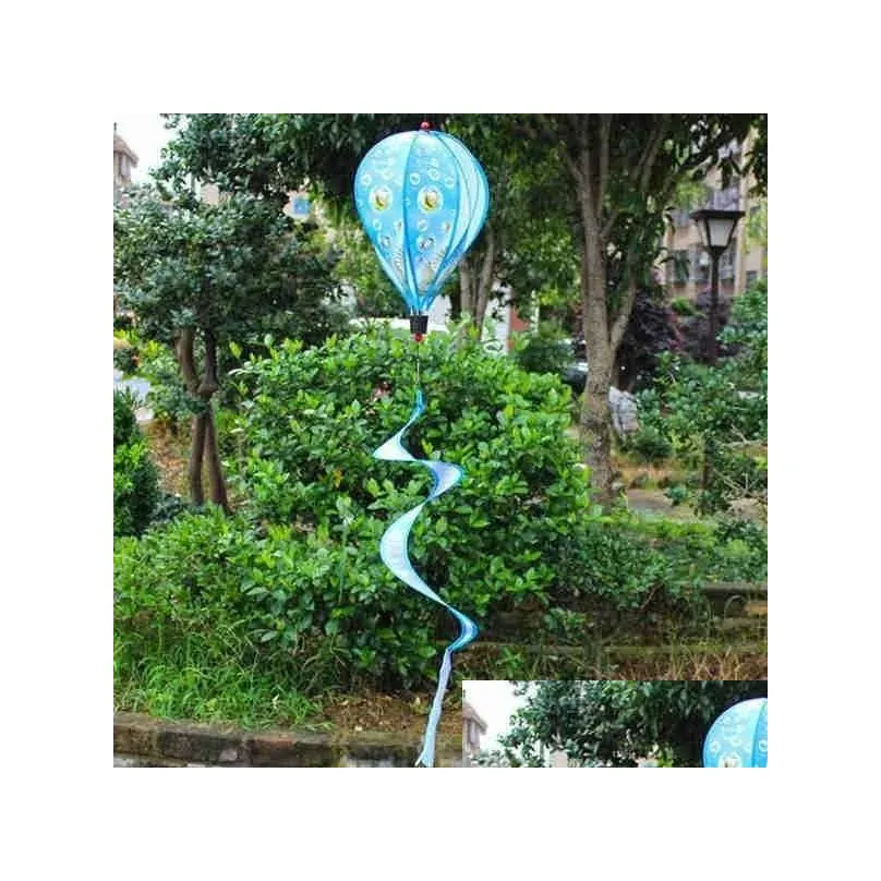 Hot Air Balloon Windsock Decorative Outside Yard Garden Party Event Decorative DIY Color Wind Spinners NEW