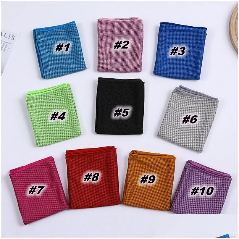 ice cold towel summer exercise fitness cool quick dry soft breathable adult kids sport cooling towels