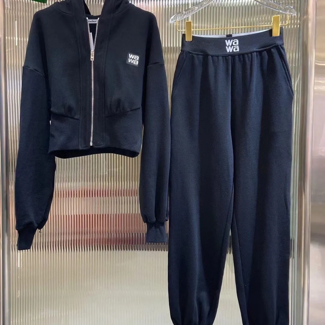 A Letter W designer Women`s Two Piece Sets Pants Casual Suit Jackets Coats For Women Long Sleeve Jacket Set