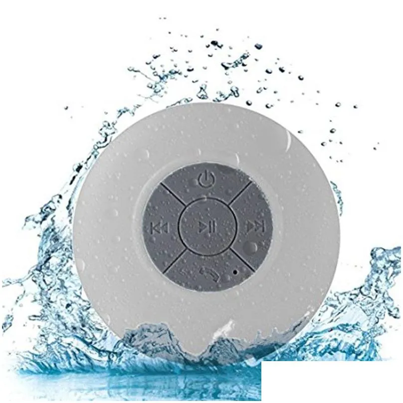 Portable Speakers Mini Bluetooth Speaker Hands Waterproof Wireless For Bathroom Showers Subwoofer Music Loudspeaker Drop Delivery Ele Dhrmg