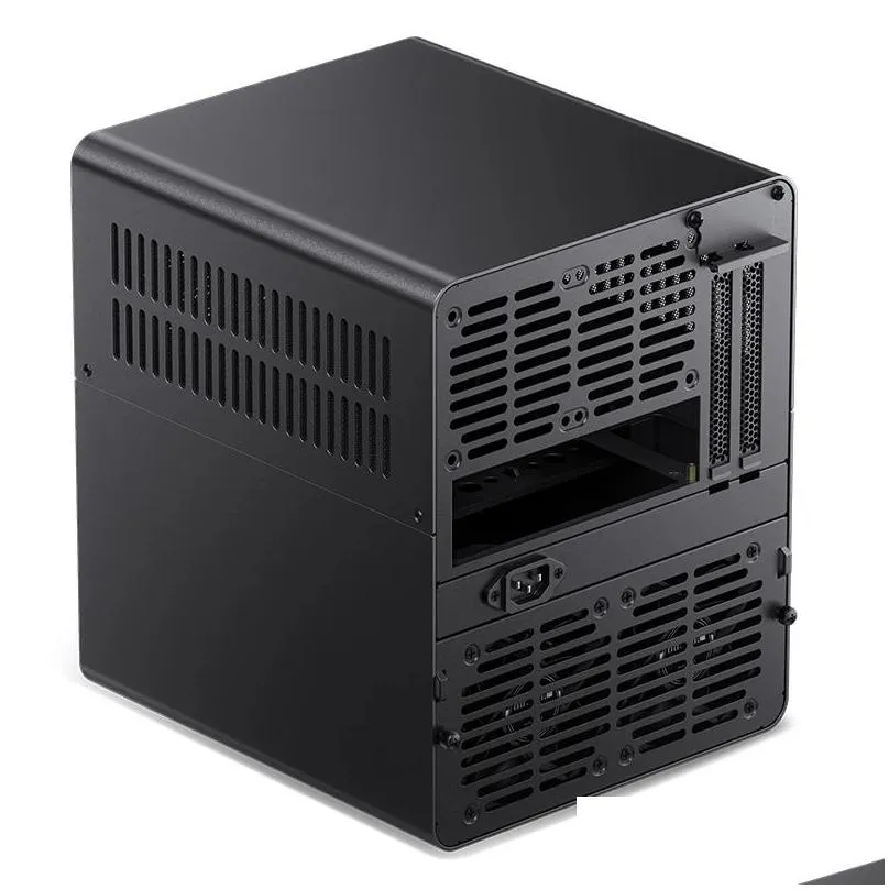 Towers Jonsbo N3 NAS ITX Mini Case AllInOne Aluminum Office Desktop Chassis 8 Hard Disk Location Support 250mm Graphics Card PC Case