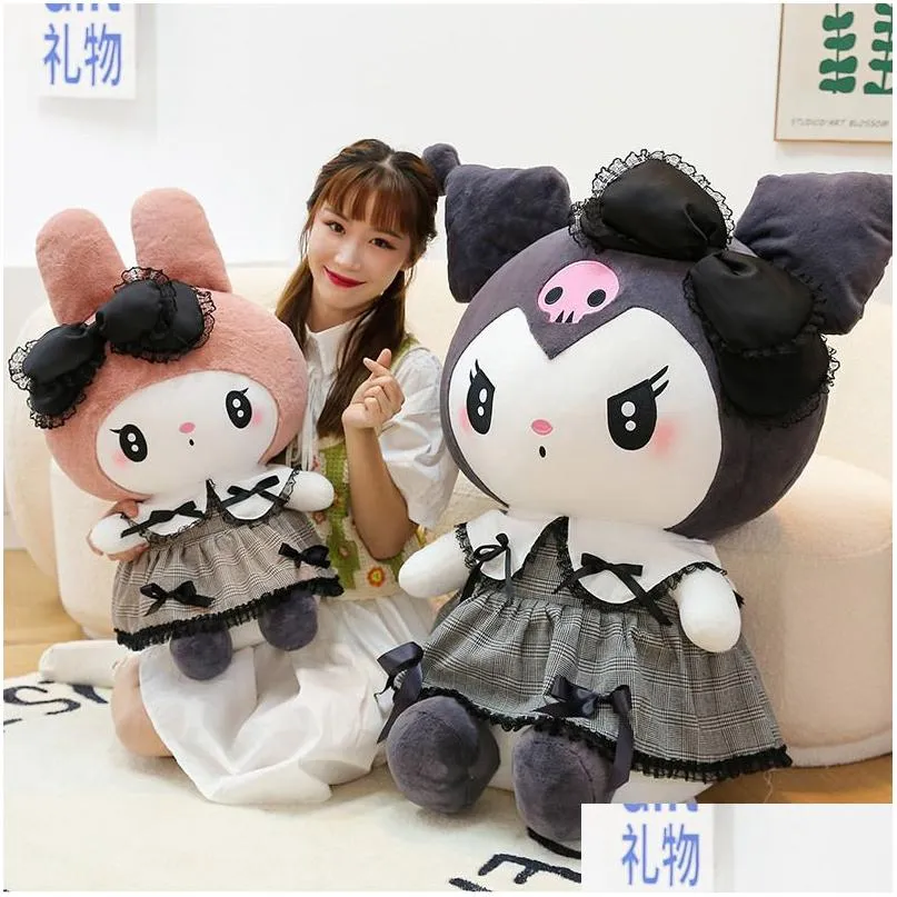 Wholesale large size plush toys dark Kulomi figure Melody doll children`s throw pillow ornaments