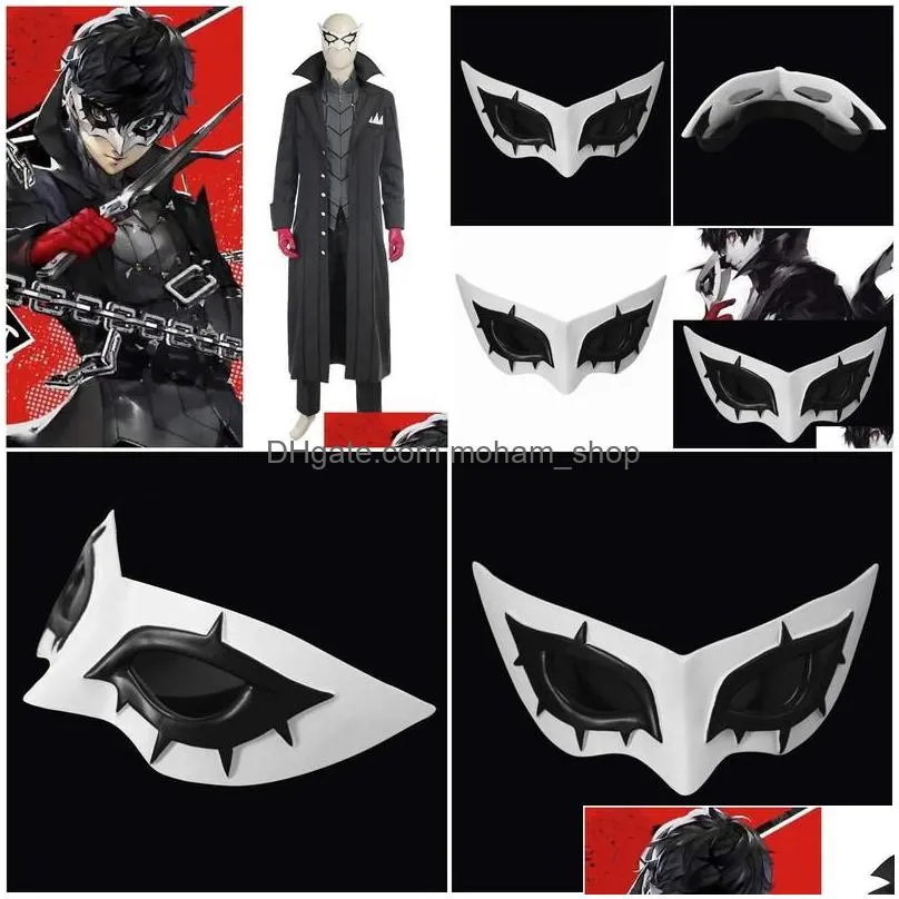 party decoration persona 5 hero arsene joker mask cosplay abs eye kurusu akatsuki prop role play halloween accessory h0910 drop