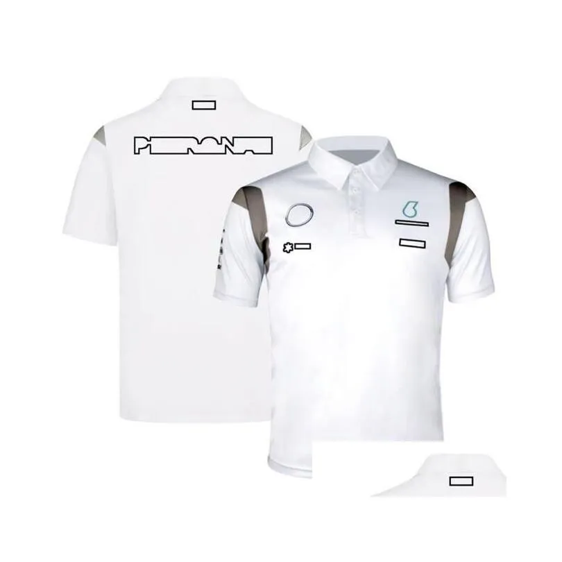 Summer Formula 1 polo shirt outdoor racing short sleeve T-shirt same style customization