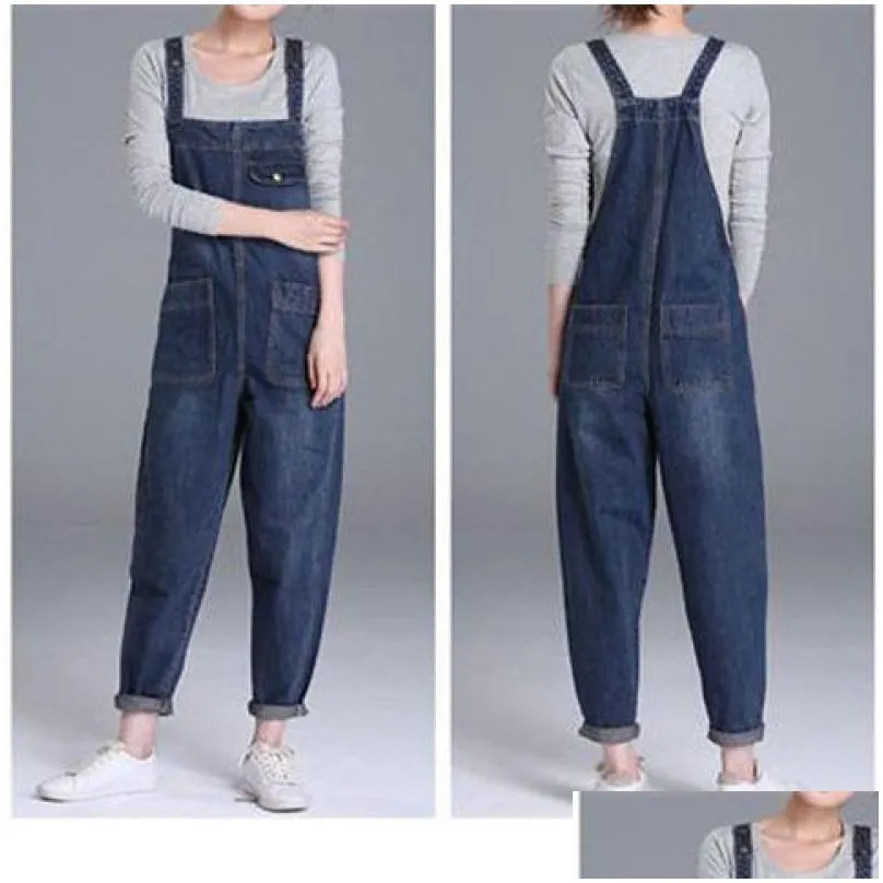 OC580M09 Women`s Plus Size Jumpsuits & Rompers Four season denim Overalls