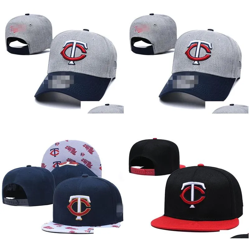 2023 Fashion Hat New arrival Twins TC letter Snapback Baseball Caps gorras bones Outdoor Sport Flat For Women Men Adjustable hats