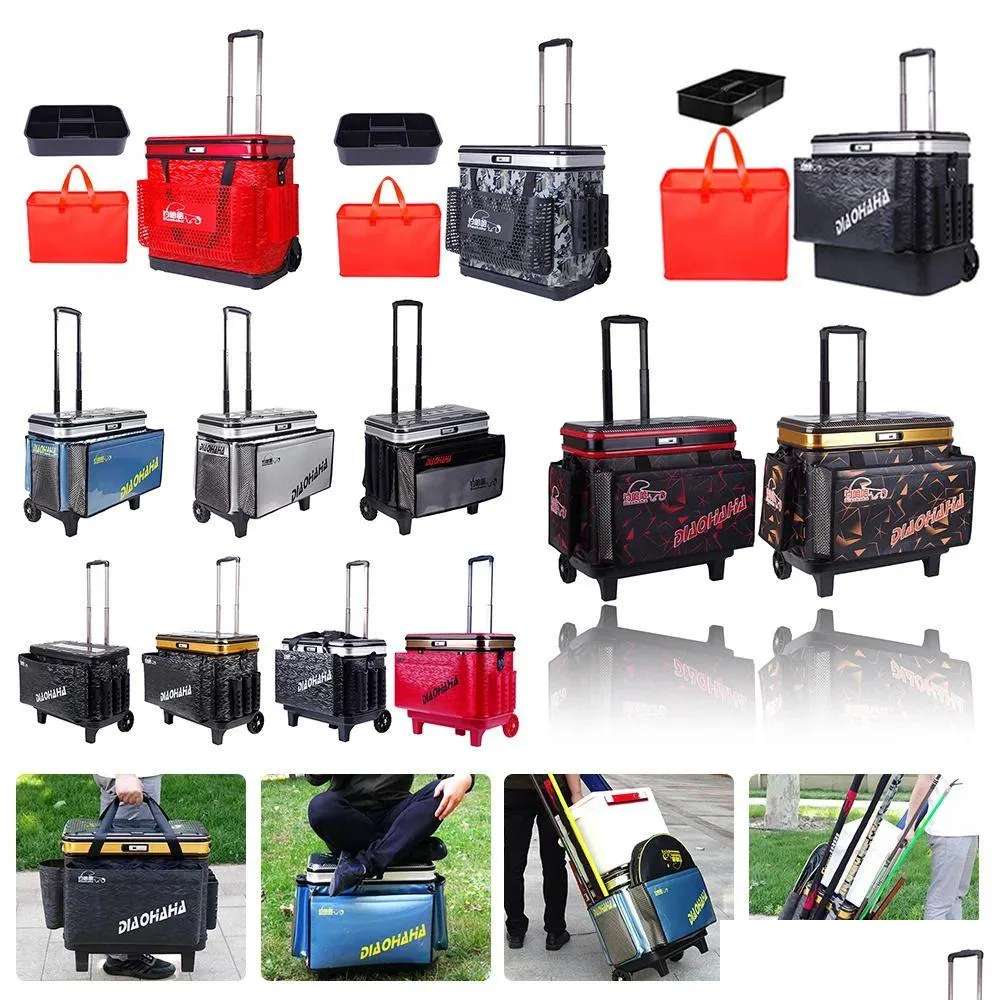 Fishing Accessories Barrel Box Large Capacity Lage Case Hard Er Mtifunctional Live Fish Bucket Tackle 231227 Drop Delivery Sports Outd Dhuah