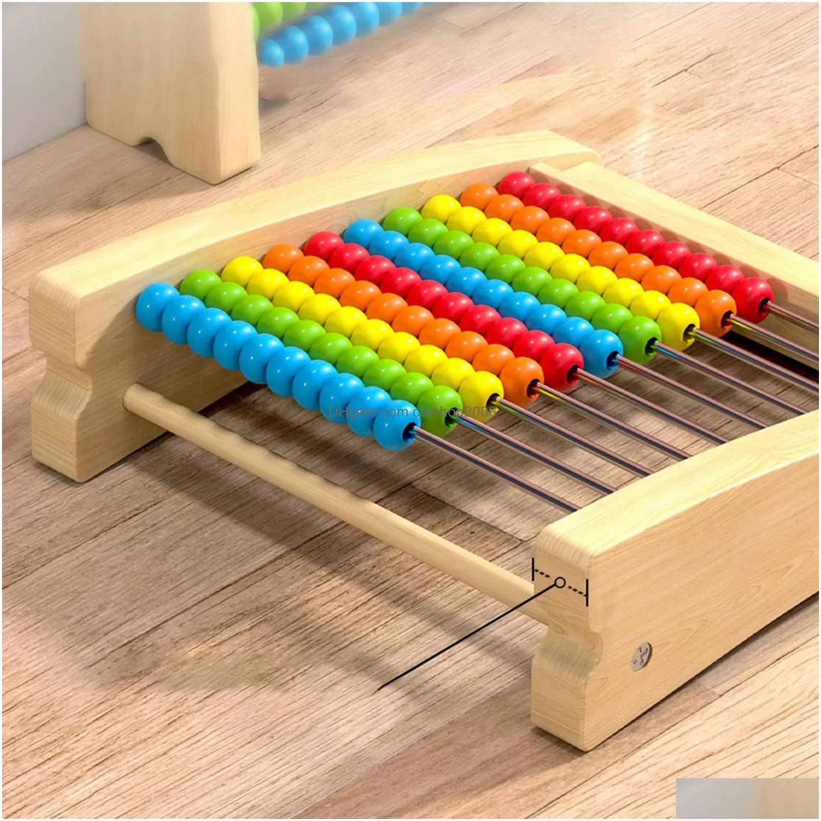 add subtract abacus ten frame set math counters for kids smooth edges educational counting frames toy for children preschool