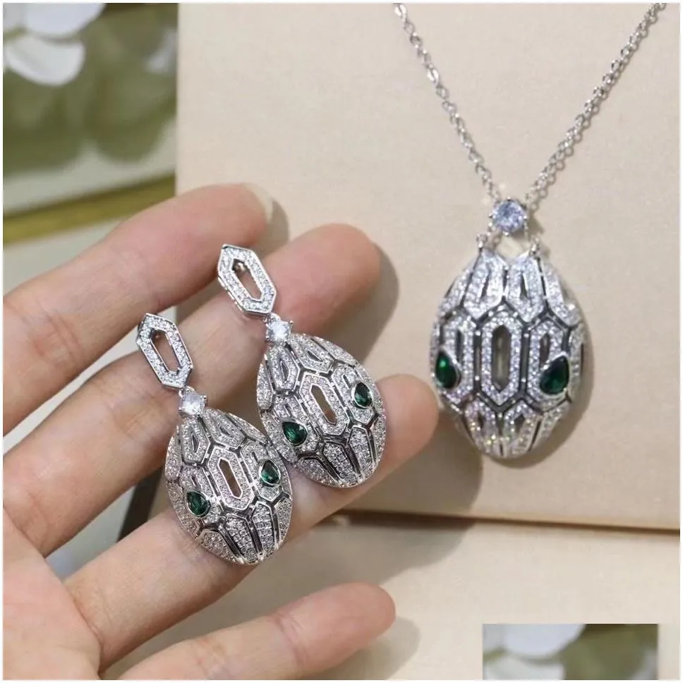 Top high quality Jewelry For Women Snake Pendants Thick Suit Fine Custom luxurious Earrings Classic elements of street photography Hot Popular python