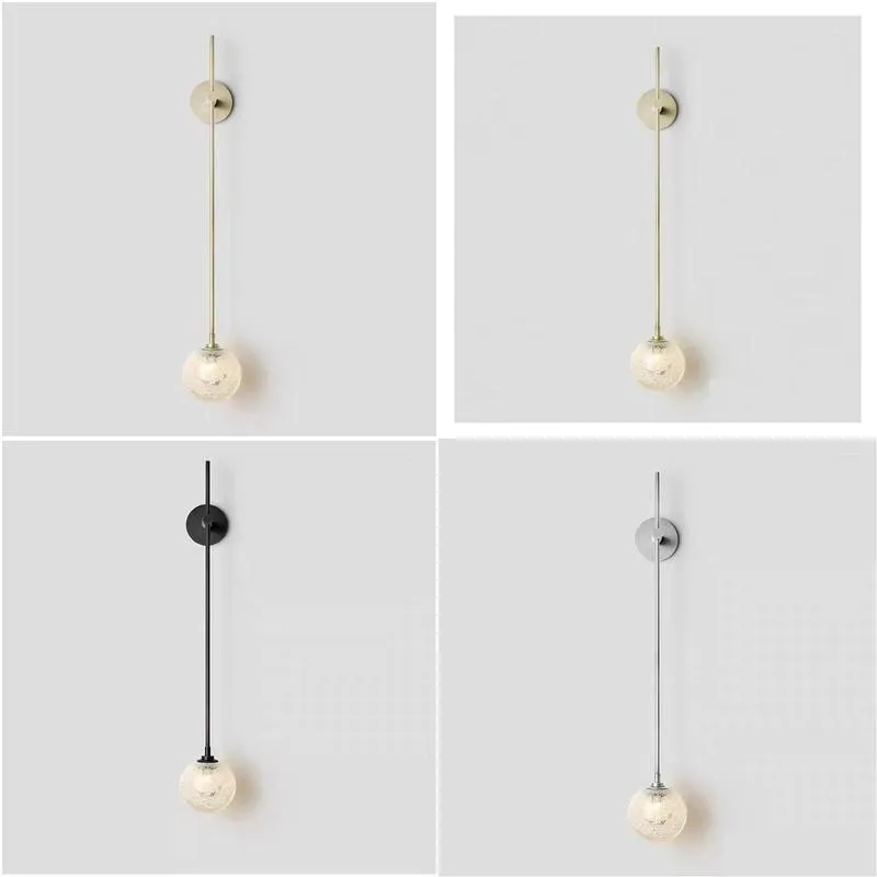 Wall Lamps Modern Black Sconce Lamp With Retro Design And Led Light For Bathroom Vanity - Stylish Fixtures Cute Finishes Drop Delive Dhmap