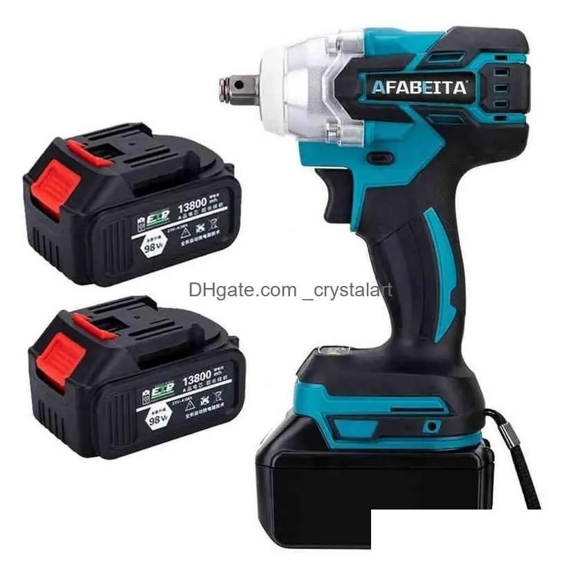 Power Tool Sets 21V Electric Impact Wrench Brushless Wrenchs Cordless With Liion Battery Hand Drill Installation Tools H220510 Drop D