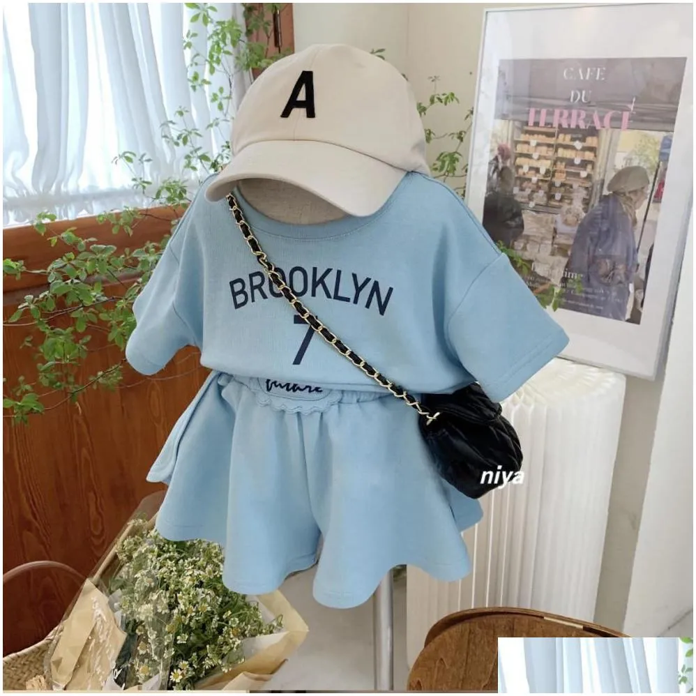Clothing Sets children s sleeveless vest T shirt shorts boys and girls cartoon baby suit Children s clothing pure cotton summer 230520